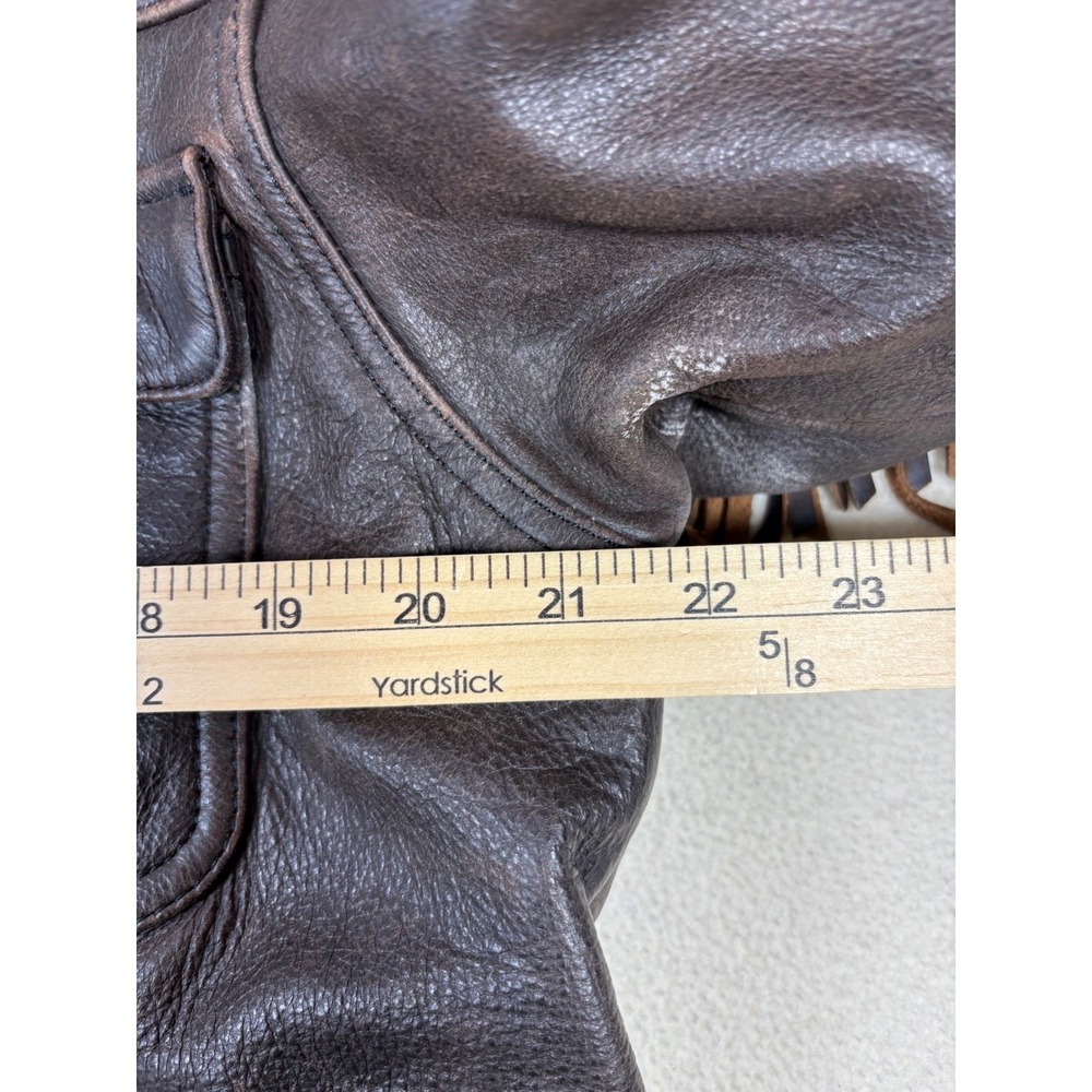 Harley-Davidson Womens Brown Leather Fringe Motorcycle Jacket CA 03402 Size M - Picture 12 of 13
